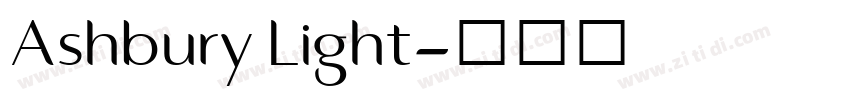 Ashbury Light字体转换 Ashbury Light字体转换
